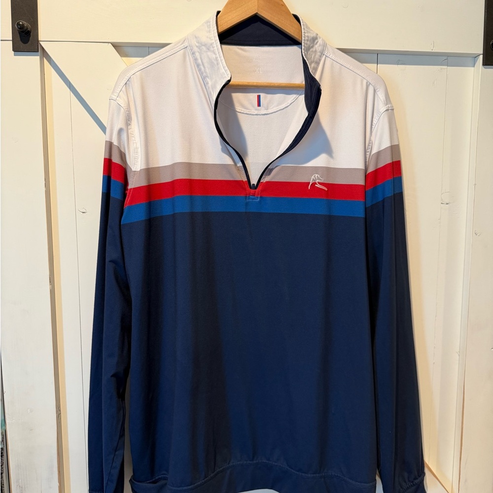 Rhoback Navy and White Lightweight Jacket